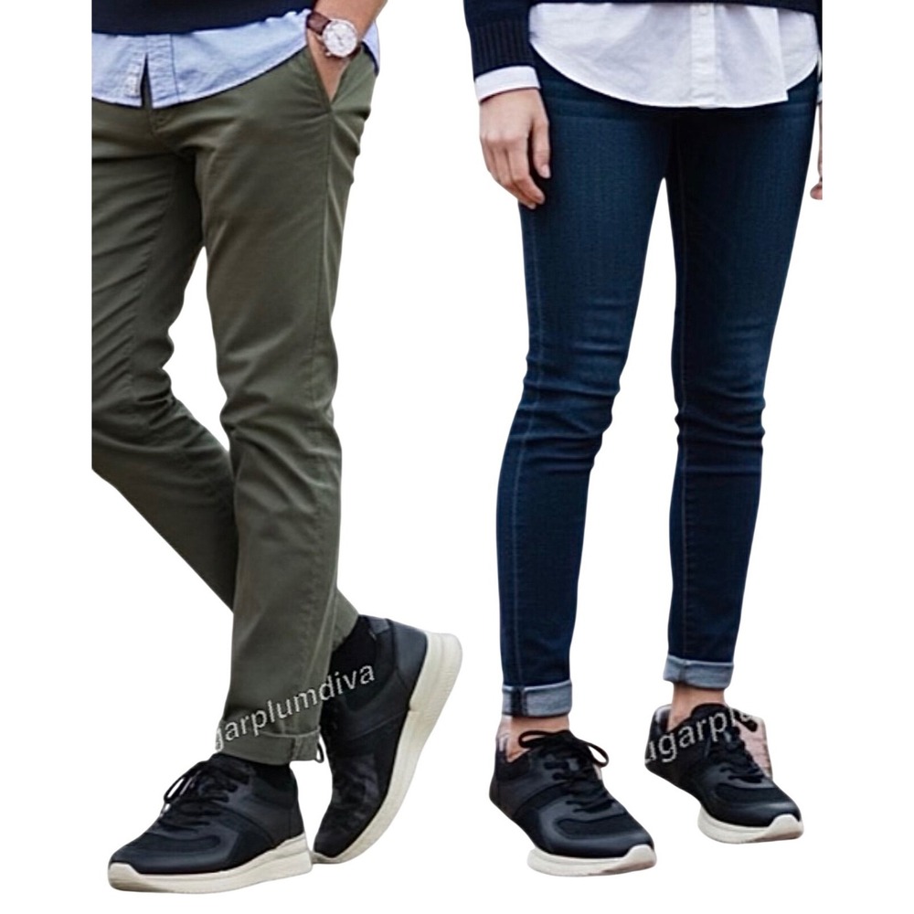Everlane Unisex Tread Trainer Sneakers Black Leather 13.5 W or 11.5 M‎ NIB